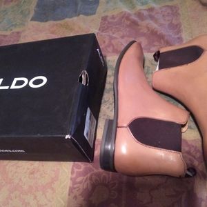 ALDO Dress Boot Shoes. Beige Color. Brand New